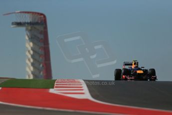 World © Octane Photographic Ltd. Formula 1 USA, Circuit of the Americas - Qualifying. 17th November 2012 Red Bull RB8 - Mark Webber. Digital Ref: 0560lw1d3217