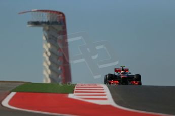 World © Octane Photographic Ltd. Formula 1 USA, Circuit of the Americas - Qualifying. 17th November 2012 Vodafone McLaren Mercedes MP4/27 - Lewis Hamilton. Digital Ref: 0560lw1d3234