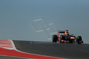 World © Octane Photographic Ltd. Formula 1 USA, Circuit of the Americas - Qualifying. 17th November 2012 Red Bull RB8 - Sebastian Vettel. Digital Ref: 0560lw1d3255