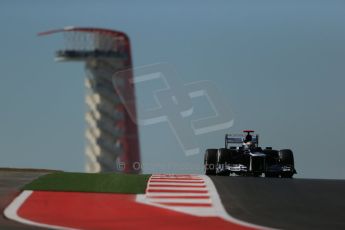 World © Octane Photographic Ltd. Formula 1 USA, Circuit of the Americas - Qualifying. 17th November 2012 Williams FW34 - Pastor Maldonado. Digital Ref: 0560lw1d3263