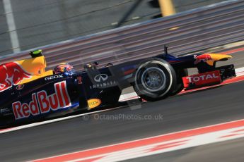World © Octane Photographic Ltd. Formula 1 USA, Circuit of the Americas - Qualifying. 17th November 2012 Red Bull RB8 - Mark Webber. Digital Ref: 0560lw1d3620