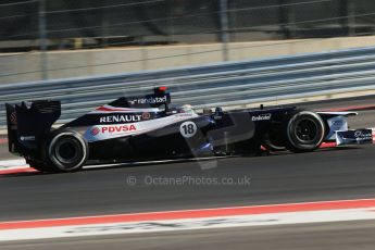 World © Octane Photographic Ltd. Formula 1 USA, Circuit of the Americas - Qualifying. 17th November 2012 Williams FW34 - Pastor Maldonado. Digital Ref: 0560lw1d3637