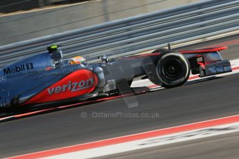 World © Octane Photographic Ltd. Formula 1 USA, Circuit of the Americas - Qualifying. 17th November 2012 Vodafone McLaren Mercedes MP4/27 - Lewis Hamilton. Digital Ref: 0560lw1d3686