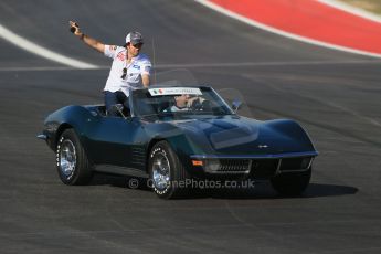 World © Octane Photographic Ltd. Formula 1 USA, Circuit of the Americas - Drivers' Parade - Sergio Perez. 18th November 2012 Digital Ref: 0561lw1d3959