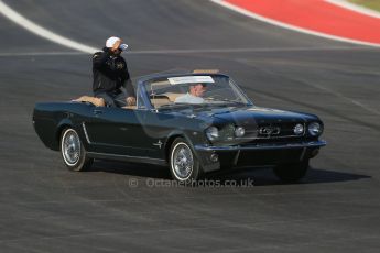 World © Octane Photographic Ltd. Formula 1 USA, Circuit of the Americas - Drivers' Parade - Narain Karthikeyan. 18th November 2012 Digital Ref: 0561lw1d3979