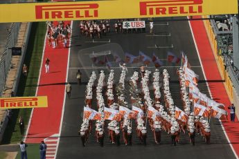 World © Octane Photographic Ltd. Formula 1 USA, Circuit of the Americas - Race - The Grid Texas Style. 18th November 2012 Digital Ref: 0561lw1d4090