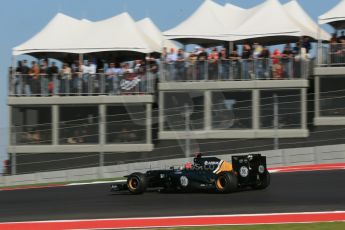 World © Octane Photographic Ltd. Formula 1 USA, Circuit of the Americas - Race 18th November 2012. Caterham CT01 - Heikki Kovalainen. Digital Ref: 0561lw1d4375