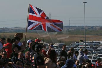 World © Octane Photographic Ltd. Formula 1 USA, Circuit of the Americas - Race - British fans flying the Union Flag. 18th November 2012 Digital Ref: 0561lw1d4442