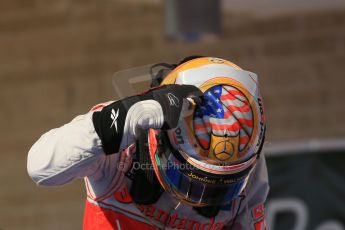 World © Octane Photographic Ltd. Formula 1 USA, Circuit of the Americas - Parc Ferme - Lewis Hamilton, Vodafone McLaren Mercedes. 18th November 2012 Digital Ref: 0561lw1d4509