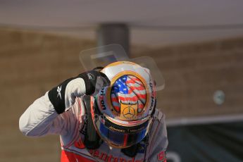 World © Octane Photographic Ltd. Formula 1 USA, Circuit of the Americas - Parc Ferme - Lewis Hamilton, Vodafone McLaren Mercedes. 18th November 2012 Digital Ref: 0561lw1d4512