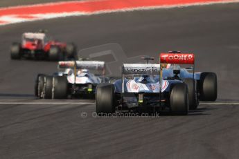 World © Octane Photographic Ltd. Formula 1 USA, Circuit of the Americas - Race 18th November 2012. Felipe Massa (Ferrari),Sergio Perez (Sauber), Jenson Button (McLaren) and Pastor Maldonado (Williams)  Digital Ref: 0561lw7d3936