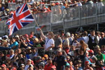 World © Octane Photographic Ltd. Formula 1 USA, Circuit of the Americas - Race - British fans flying the Union Flag. 18th November 2012 Digital Ref: 0561lw7d4312