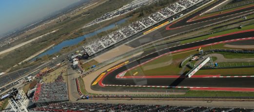 World © Octane Photographic Ltd. F1 USA - Circuit of the Americas - Saturday Morning Practice - FP3. 17th November 2012. View from the Tower. Digital Ref: 0559lw1d2376