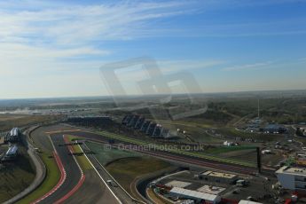 World © Octane Photographic Ltd. F1 USA - Circuit of the Americas - Saturday Morning Practice - FP3. 17th November 2012. View from the Tower. Digital Ref: 0559lw1d2415