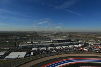 World © Octane Photographic Ltd. F1 USA - Circuit of the Americas - Saturday Morning Practice - FP3. 17th November 2012. View from the Tower. Digital Ref: 0559lw1d2417