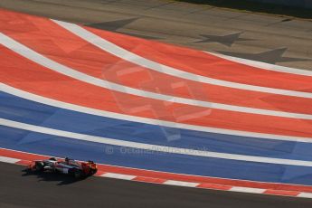 World © Octane Photographic Ltd. F1 USA - Circuit of the Americas - Saturday Morning Practice - FP3. 17th November 2012. HRT F112 - Narain Karthikeyan. Digital Ref: 0559lw7d3528