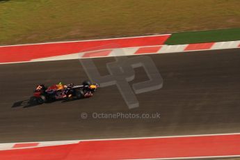World © Octane Photographic Ltd. F1 USA - Circuit of the Americas - Saturday Morning Practice - FP3. 17th November 2012. Red Bull RB8 - Mark Webber. Digital Ref: 0559lw7d3699
