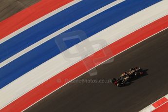 World © Octane Photographic Ltd. F1 USA - Circuit of the Americas - Saturday Morning Practice - FP3. 17th November 2012. Lotus E20 - Kimi Raikkonen. Digital Ref: 0559lw7d3759