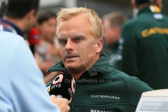 2012 © www.octanephotos.co.uk Circuit of the Americas - Thursday Paddock Interview - Heikki Kovalainen - Caterham. 15th November 2012 Digital Ref: 0556lw1d0558