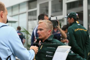 2012 © www.octanephotos.co.uk Circuit of the Americas - Thursday Paddock Interview - Heikki Kovalainen - Caterham. 15th November 2012 Digital Ref: 0556lw1d0568