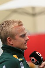 2012 © www.octanephotos.co.uk Circuit of the Americas - Thursday Paddock Interview - Heikki Kovalainen - Caterham. 15th November 2012 Digital Ref: 0556lw1d0577