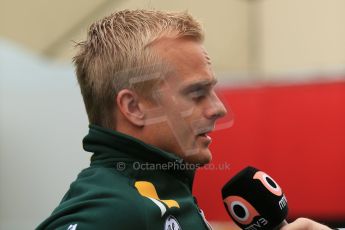 2012 © www.octanephotos.co.uk Circuit of the Americas - Thursday Paddock Interview - Heikki Kovalainen - Caterham. 15th November 2012 Digital Ref: 0556lw1d0579