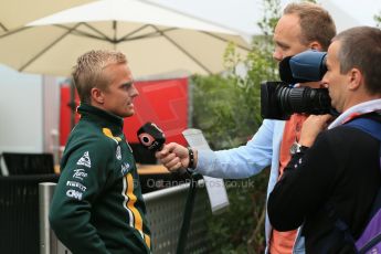 2012 © www.octanephotos.co.uk Circuit of the Americas - Thursday Paddock Interview - Heikki Kovalainen - Caterham. 15th November 2012 Digital Ref: 0556lw1d0589