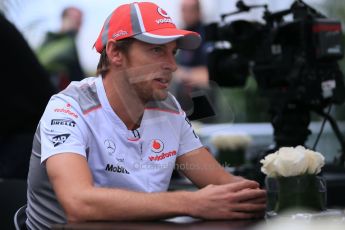 2012 © www.octanephotos.co.uk Circuit of the Americas - Thursday Paddock Interview - Jenson Button - McLaren. 15th November 2012 Digital Ref: 0556lw1d0606