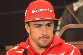 2012 © www.octanephotos.co.uk Circuit of the Americas - Thursday Press Conference - Fernando Alonso - Ferrari. 15th November 2012 Digital Ref: 0556lw7d2723