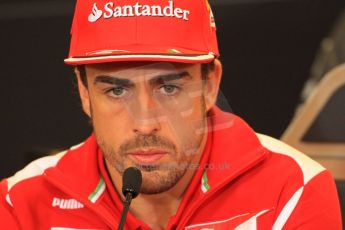 2012 © www.octanephotos.co.uk Circuit of the Americas - Thursday Press Conference - Fernando Alonso - Ferrari. 15th November 2012 Digital Ref: 0556lw7d2873
