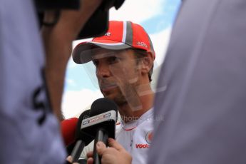 2012 © www.octanephotos.co.uk Circuit of the Americas - Thursday Paddock Interview - Jenson Button - McLaren. 15th November 2012 Digital Ref: 0556lw7d2914