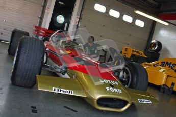 © Carl Jones/Octane Photographic Ltd. 2012. Classic Lotus Festival F1 car demonstation session1  - Brands Hatch, Sunday 19th August 2012. Lotus 49B. Digital Ref : 0467CJ7D8291