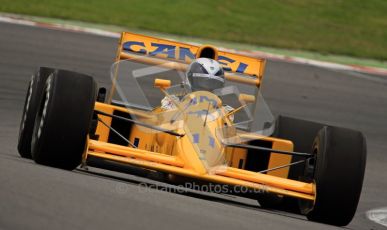 © Carl Jones/Octane Photographic Ltd. 2012. Classic Lotus Festival F1 car demonstation session1  - Brands Hatch, Sunday 19th August 2012. Andrew Morris, Lotus 102. Digital Ref : 0467CJ7D8413