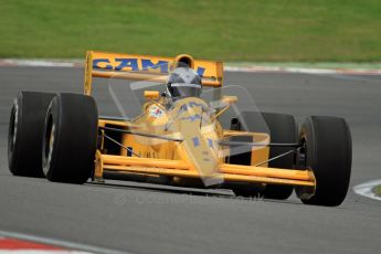 © Carl Jones/Octane Photographic Ltd. 2012. Classic Lotus Festival F1 car demonstation session1  - Brands Hatch, Sunday 19th August 2012. Andrew Morris, Lotus 102. Digital Ref : 0467CJ7D8460