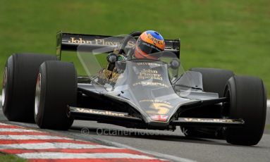 © Carl Jones/Octane Photographic Ltd. 2012. Classic Lotus Festival F1 car demonstation session1  - Brands Hatch, Sunday 19th August 2012. Martin Donnelly, Lotus 79. Digital Ref : 0467CJ7D8525