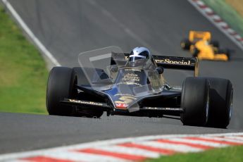 © Carl Jones/Octane Photographic Ltd. 2012. Classic Lotus Festival F1 car demonstation session2  - Brands Hatch, Sunday 19th August 2012. Andrew Morris, Lotus 79.  Digital Ref : 0467cj7d8601