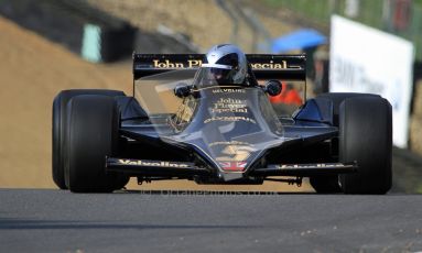 © Carl Jones/Octane Photographic Ltd. 2012. Classic Lotus Festival F1 car demonstation session2  - Brands Hatch, Sunday 19th August 2012. Andrew Morris, Lotus 79.  Digital Ref : 0467cj7d8615