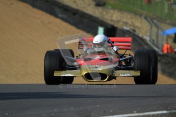 © Carl Jones/Octane Photographic Ltd. 2012. Classic Lotus Festival F1 car demonstation session2  - Brands Hatch, Sunday 19th August 2012. Clive Chapman, Lotus 49B.  Digital Ref : 0467cj7d8618