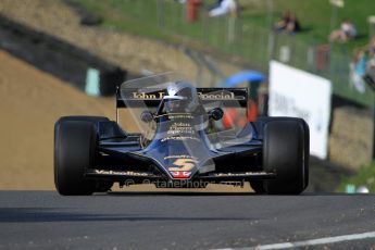 © Carl Jones/Octane Photographic Ltd. 2012. Classic Lotus Festival F1 car demonstation session2  - Brands Hatch, Sunday 19th August 2012. Andrew Morris, Lotus 79.  Digital Ref : 0467cj7d8636
