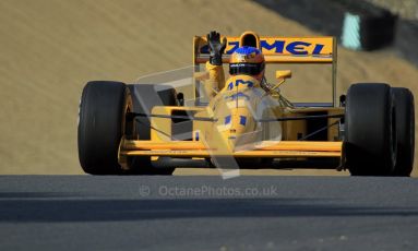 © Carl Jones/Octane Photographic Ltd. 2012. Classic Lotus Festival F1 car demonstation session2  - Brands Hatch, Sunday 19th August 2012. Martin Donnelly, Lotus 102.  Digital Ref : 0467cj7d8645