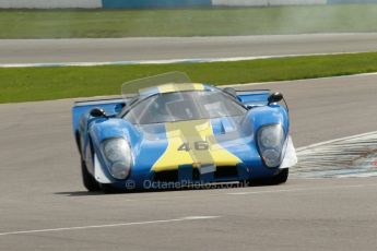 © Octane Photographic Ltd. 2012 Donington Historic Festival. “1000km” for pre-72 sports-racing cars, qualifying. Lola T70 - David Coplow/Martin Stretton. Digital Ref : 0319cb1d8373