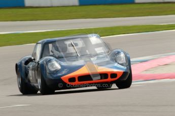 © Octane Photographic Ltd. 2012 Donington Historic Festival. “1000km” for pre-72 sports-racing cars, qualifying. Chevron B8 - Sandy Watson/Martin O'Connell. Digital Ref : 0319cb1d8384