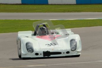 © Octane Photographic Ltd. 2012 Donington Historic Festival. “1000km” for pre-72 sports-racing cars, qualifying. Porsche 908/2 - Robert Fink. Digital Ref : 0319cb1d8392