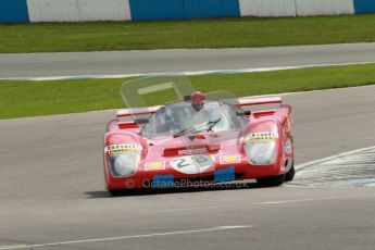 © Octane Photographic Ltd. 2012 Donington Historic Festival. “1000km” for pre-72 sports-racing cars, qualifying. Ferrari 512M - Paul Knapfield. Digital Ref : 0319cb1d8422