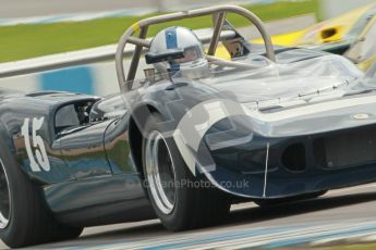 © Octane Photographic Ltd. 2012 Donington Historic Festival. “1000km” for pre-72 sports-racing cars, qualifying. McLaren M1C - Ewan McIntyre/Jamie McIntyre. Digital Ref : 0319cb1d8456