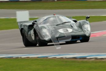 © Octane Photographic Ltd. 2012 Donington Historic Festival. “1000km” for pre-72 sports-racing cars, qualifying. Lola T70 Mk.3B - Jason Wright/Michael Gans. Digital Ref : 0319cb1d8471