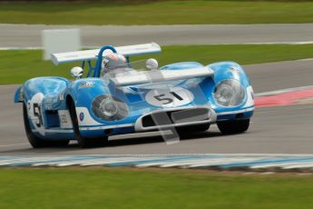 © Octane Photographic Ltd. 2012 Donington Historic Festival. “1000km” for pre-72 sports-racing cars, qualifying. Matra MS650 - Rob Hall. Digital Ref : 0319cb1d8476