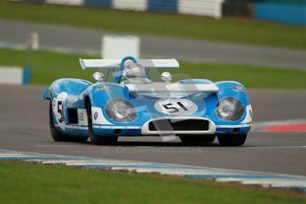 © Octane Photographic Ltd. 2012 Donington Historic Festival. “1000km” for pre-72 sports-racing cars, qualifying. Matra MS650 - Rob Hall. Digital Ref : 0319cb1d8511