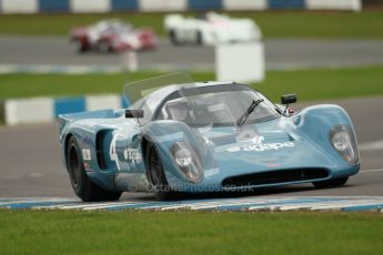 © Octane Photographic Ltd. 2012 Donington Historic Festival. “1000km” for pre-72 sports-racing cars, qualifying. Chevron B16 FVC - Emanuele Benedini/Giampaolo Benedini. Digital Ref : 0319cb1d8517