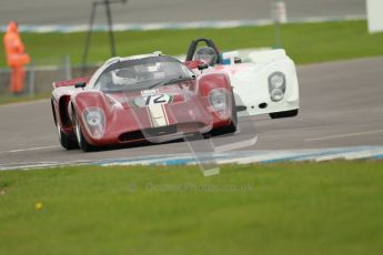 © Octane Photographic Ltd. 2012 Donington Historic Festival. “1000km” for pre-72 sports-racing cars, qualifying. Chevron B16 FVC - Jamie Boot. Digital Ref : 0319cb1d8525